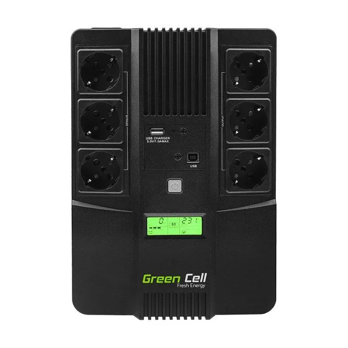 Green Cell AiO 800VA LCD uninterruptible power supply (UPS) — image 1