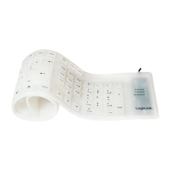 LogiLink flexible Tastatur white — image 1