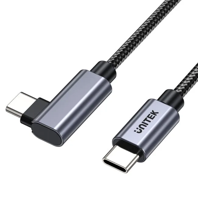 Unitek Kabel USB-C kątowy 90° PD100W 0,5m — image 1
