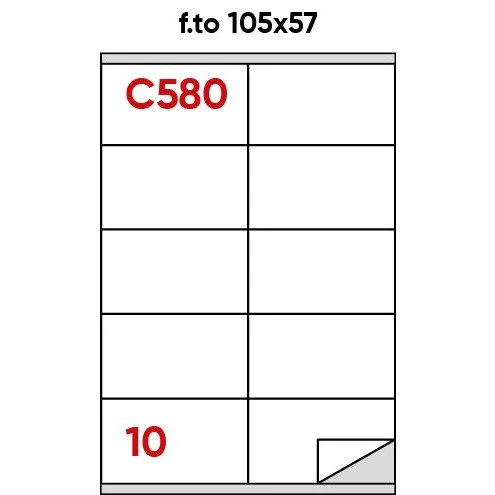 MARKIN LABEL A4 105X57MM 100 SHEETS BOX — image 1