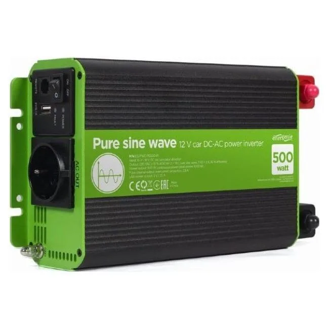 Gembird 12V na 230V Czysty sinus 500W — image 1