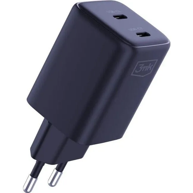 3mk Hyper Charger PD 45W GaN QC4+ PPS 2C Super-Fast Charge 2.0 czarna — image 1