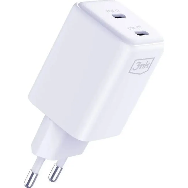 3mk Hyper Charger PD 45W GaN QC4+ PPS 2C Super-Fast Charge 2.0 biała — image 1
