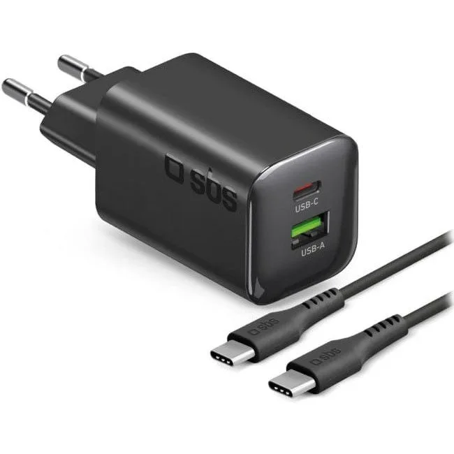 SBS 65W 1c + 1a czarny + kabel cc 1.5 metra czarny — image 1