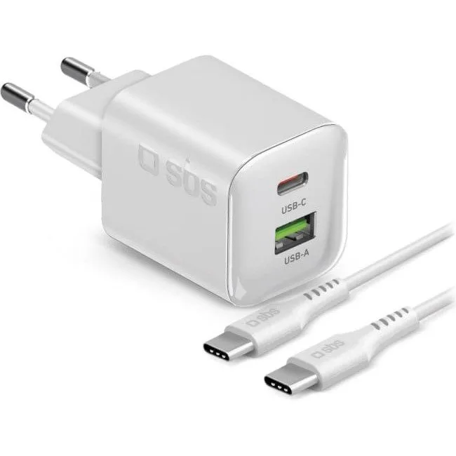 SBS 20W 1c + 1a biały + kabel cc 1.5 metra biały — image 1