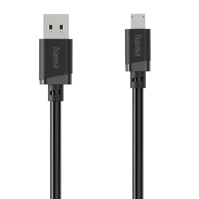 Hama USB-A - micro USB, 2m, czarny — image 1