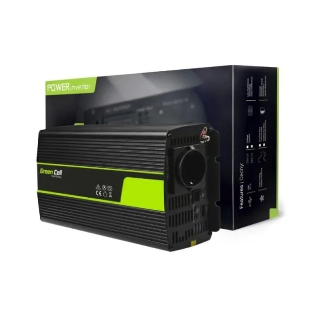 Green Cell 24V na 230V Czysta sinusoida 1000W — image 1