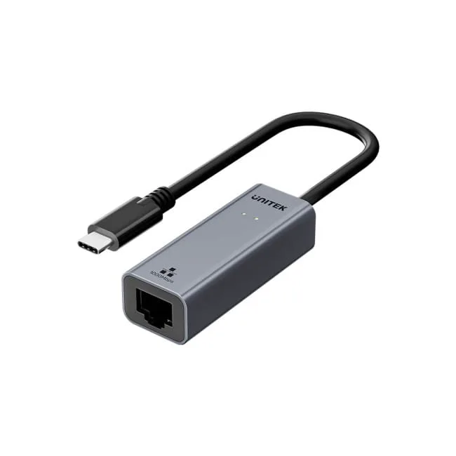 Unitek Adapter USB-C do sieci Gigabit Ethernet 1Gbps — image 1