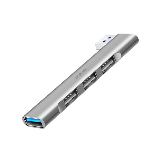 LogiLink Smukły HUB USB-A do 1x USB-A 3.0 3xUSB-A 2.0 — image 1