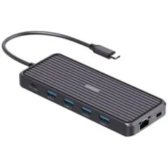 4smarts SmartDock 11w1 | 4x USB-A | USB-C PD 100W | RJ45 | Audio/Mic | HDMI | 2x DP
