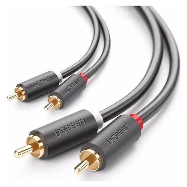 Ugreen AV104 2x RCA (Cinch) do 2x RCA (Cinch) 2m czarny — image 1