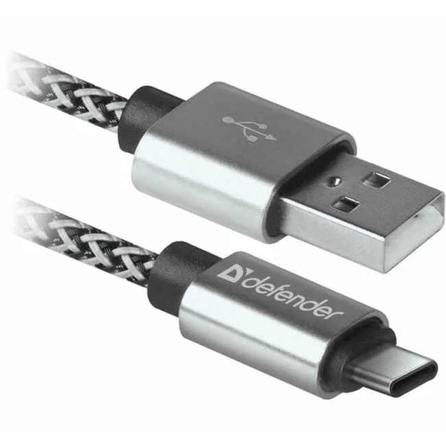 Defender USB AM-TYPE C 1,0m 2.1A Biały — image 1