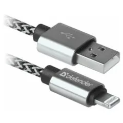 Defender USB-LIGHTNING 1,0m 2.1A Biały