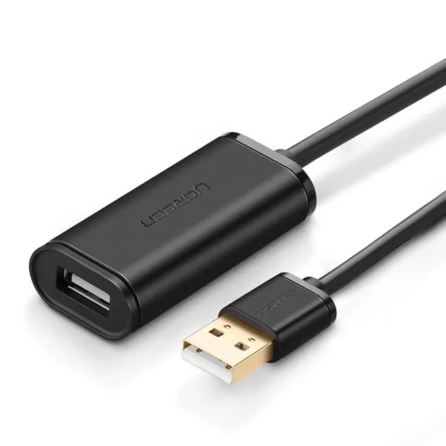 Ugreen US121 USB 2.0 przedłużający, aktywny, 5m czarny — image 1