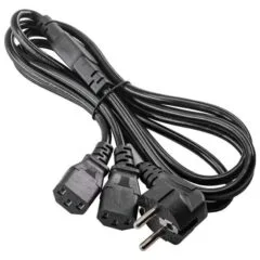 Akyga AK-PC-04A rozdzielacz CCA CEE 7/7 / 2x IEC C13 1.8 m
