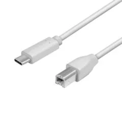 LogiLink USB 2.0 | USB-C do USB-B 1m szary
