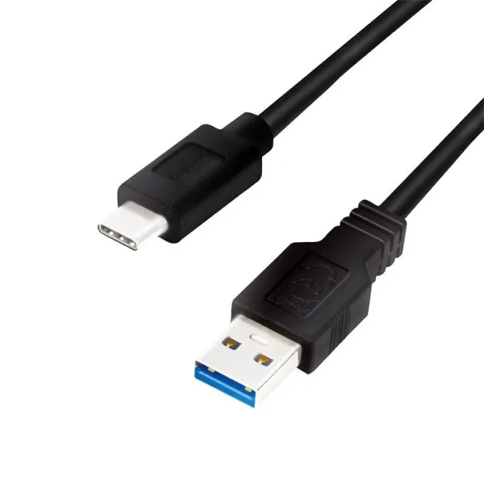 LogiLink USB 3.2 | USB-A - USB-C 0.15m czarny — image 1