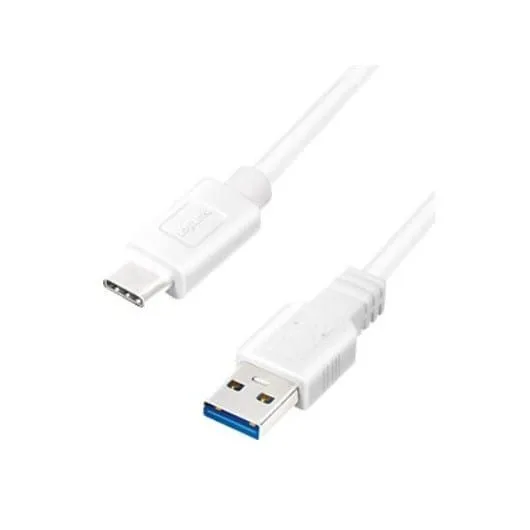 LogiLink USB 3.2 | USB-A - USB-C 0.15m biały — image 1