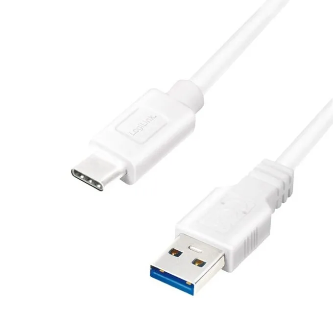 LogiLink USB 3.2 | USB-A - USB-C 2m biały — image 1