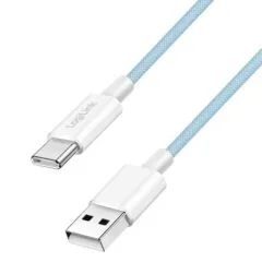 LogiLink USB-A - USB-C 0.5m w nylonowym oplocie niebieski