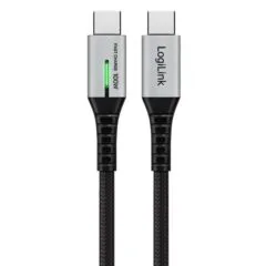 LogiLink USB-C 20 Gb/s, 100W 0.5m w oplocie czarny
