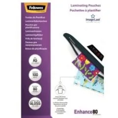 Fellowes 80mik błyszczące 100szt (5306002) A5