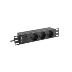 Lanberg listwa zasilająca rack PDU 10" 1U 16A 2m 3x Schuko czarna