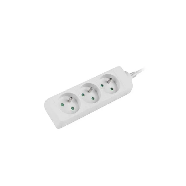Lanberg listwa przedłużacz 1.5m 3x PL biała — image 1