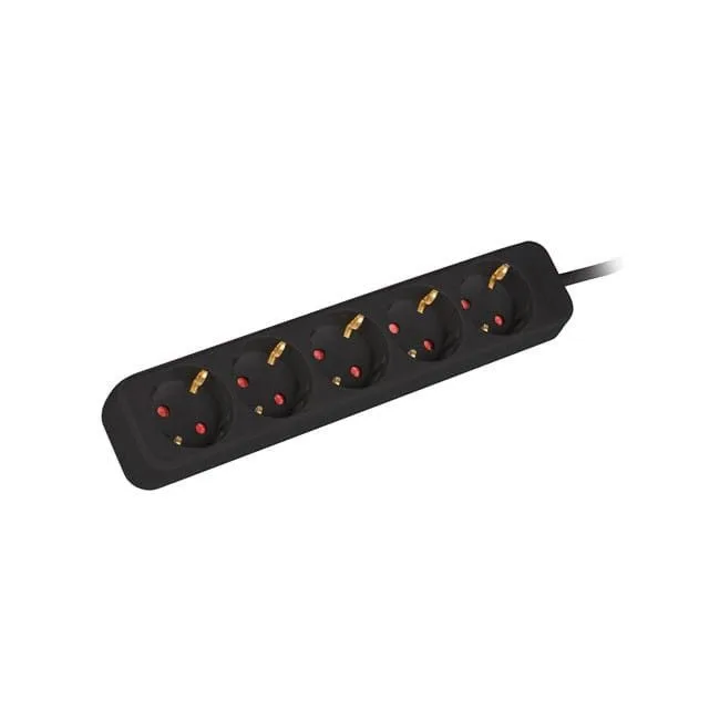 Lanberg listwa przedłużacz 3m 5x Schuko czarna — image 1