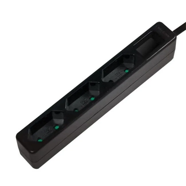 LogiLink 3 gniazda 1.5m czarna — image 1