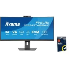 iiyama ProLite XCB3497WQSNPH-B1 - 120Hz | UWQHD | 34'' | VA | 0.4ms + Norton Small Business