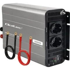 Qoltec MS Wave | 12V na 230V | 2500/5000W | USB