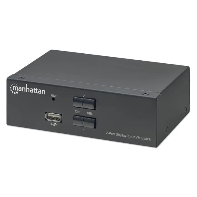 Manhattan 153546 Przełącznik KVM DisplayPort/USB 2x1 4K 60Hz — image 1