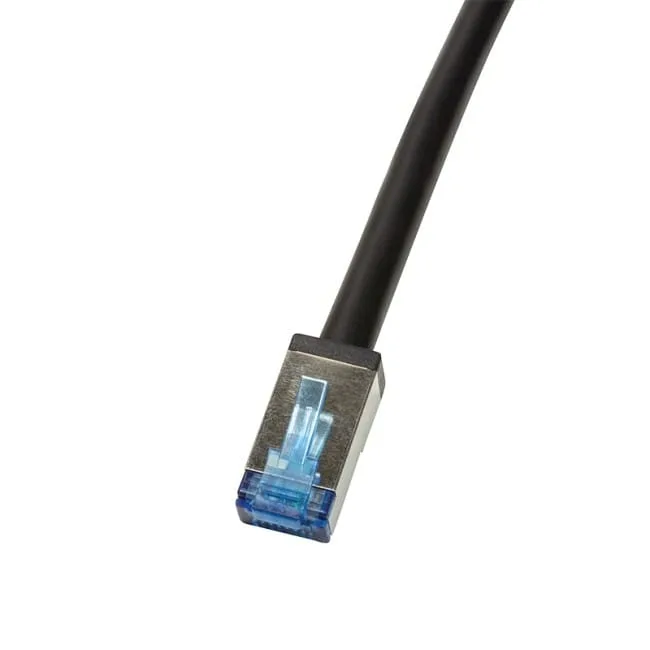 LogiLink kat.6a S/FTP 2.0m czarny CQ7053S — image 1