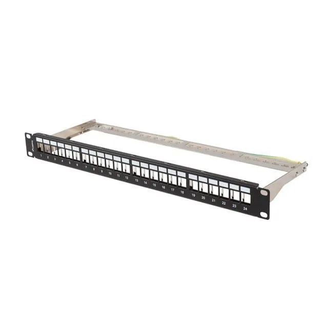 Lanberg Patch Panel pusty 24 port 1U 19" FTP do modułów Keystone czarny — image 1