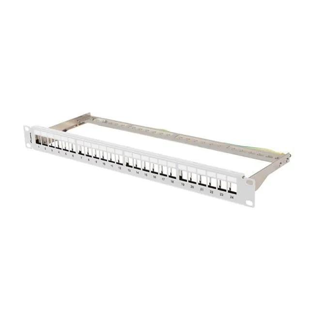 Lanberg Patch Panel pusty 24 port 1U 19" FTP do modułów Keystone szary — image 1