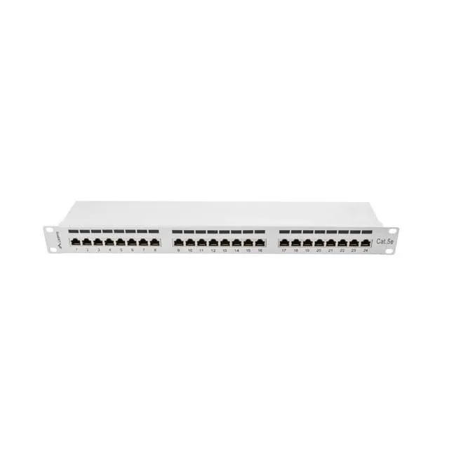 Lanberg Patch Panel 24 port 1U 19" kat.5E FTP ekranowany szary — image 1