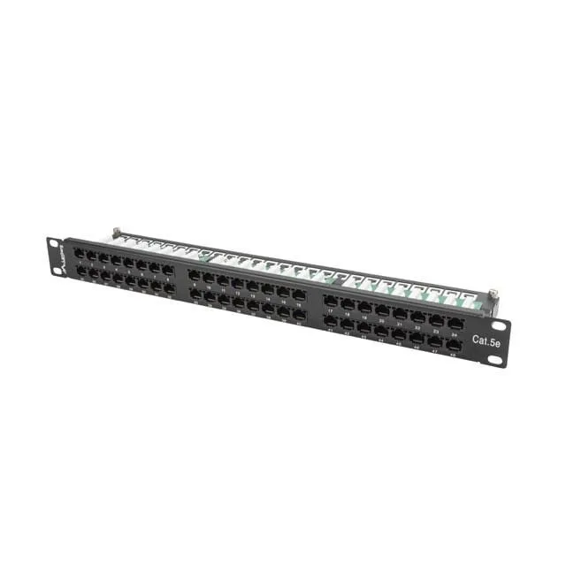Lanberg Patch Panel 48 port 1U 19" kat.5E UTP czarny — image 1