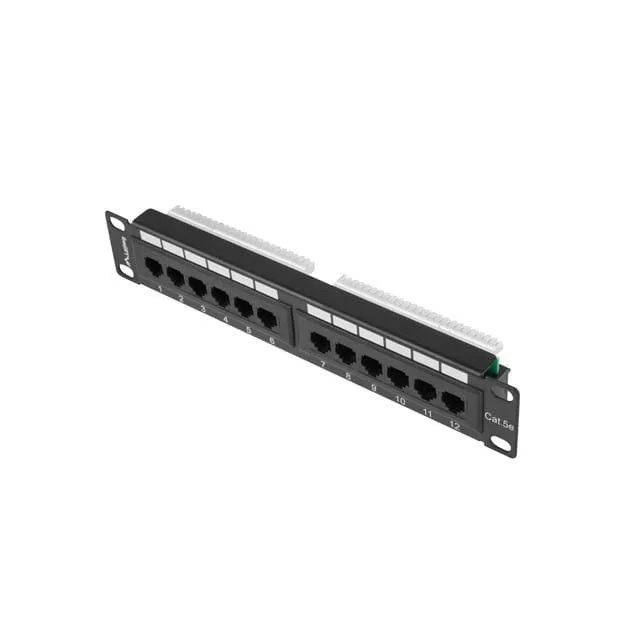 Lanberg Patch Panel 12 port 1U 10" kat.5E UTP czarny — image 1