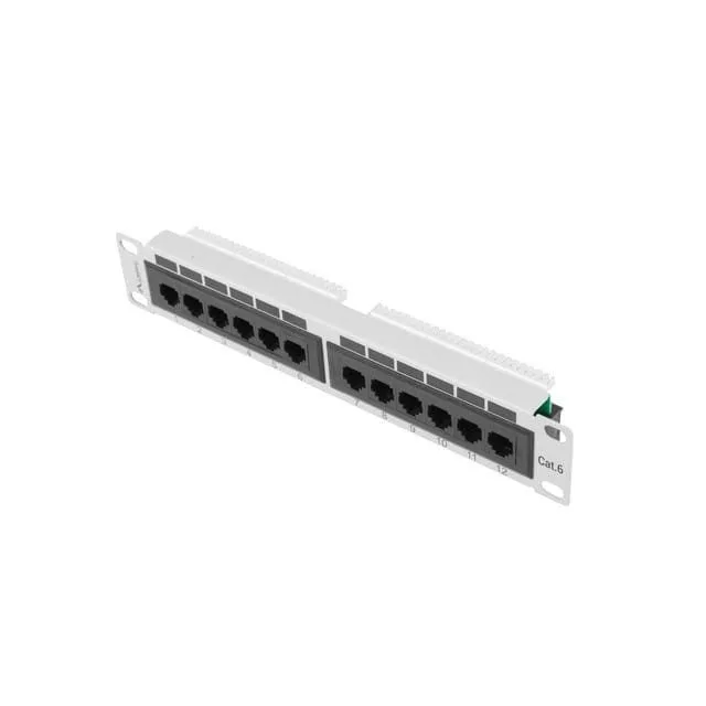 Lanberg Patch Panel 12 port 1U 10" kat.6 UTP szary — image 1