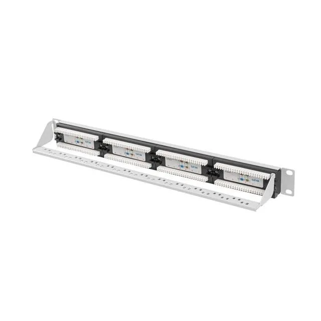 Lanberg Patch Panel 24 port 1U 19" kat.6A UTP szary — image 1
