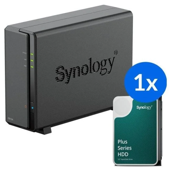 Synology DS124+1x HAT3300-4T (1x 4TB) — image 1