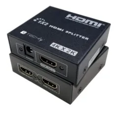 Techly 365818 Rozdzielacz Splitter HDMI, 1x2, 4K 30Hz, aktywny