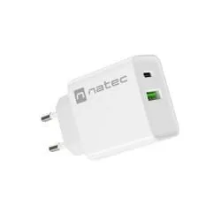 Natec Ribera 20W USB-A USB-C biała — image 1