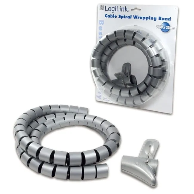 LogiLink KAB0014 spiralny srebrny — image 1