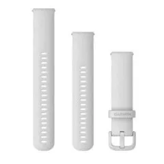 Garmin Pasek silikonowy na nadgarstek Quick Release 20 (biały / biała sprzączka)