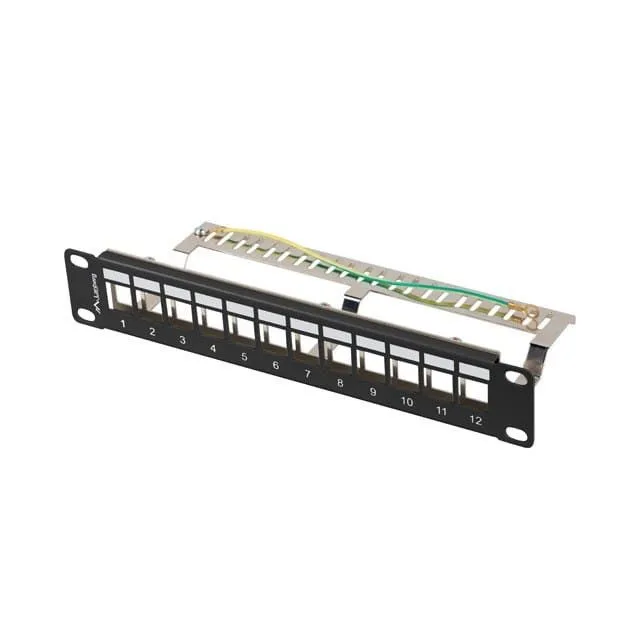 Lanberg Patch panel pusty 12 port 1U 10" FTPczarny — image 1