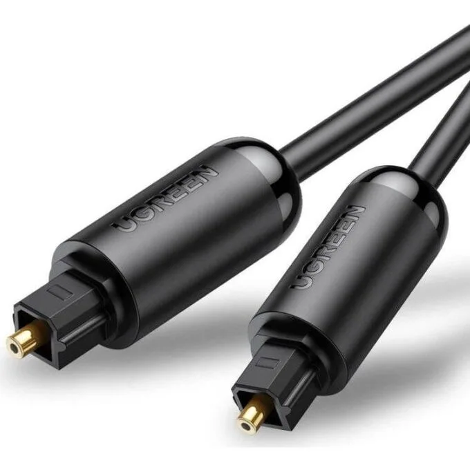 Ugreen optyczny Toslink Audio, aluminiowy z oplotem, 2m czarny — image 1