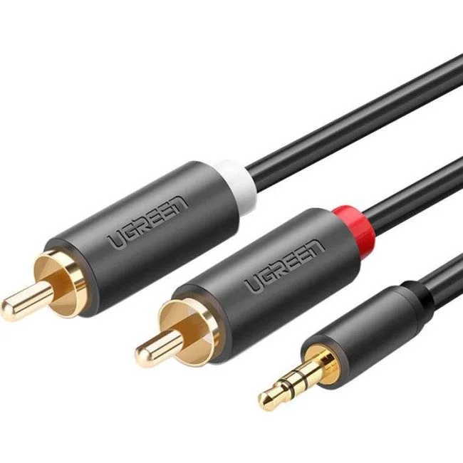 Ugreen 2x RCA (Cinch) jack 3.5 mm 1,5m czarny — image 1