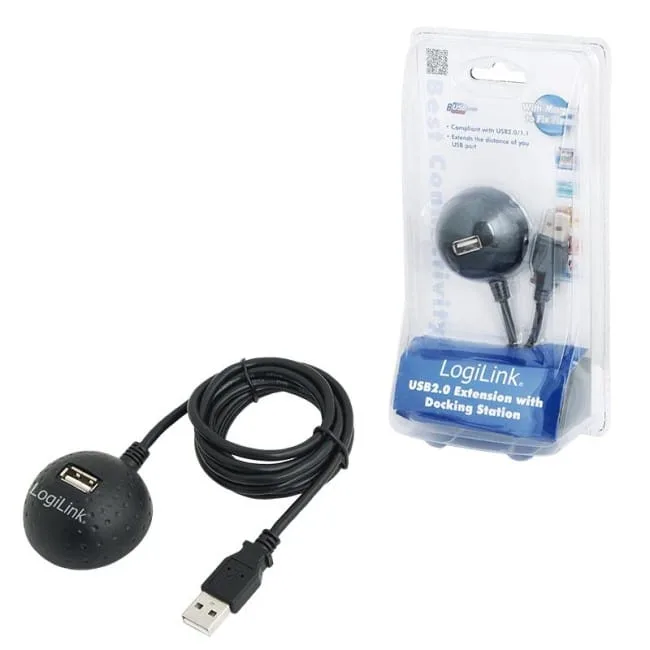 LogiLink USB 1.5m czarny — image 1